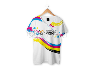 заказать печать 30 взрослых футболок с полной запечаткой