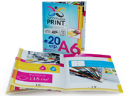 заказать печать 75 каталогов «А6», 4+4, бумага 115 г/м², книжная ориентация, 20 страниц